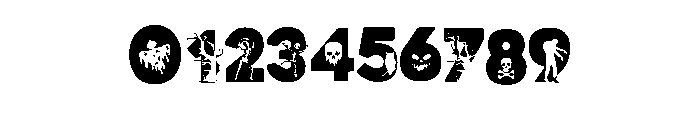 Scary Halloween Trio 1 Font OTHER CHARS