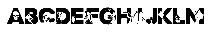 Scary Halloween Trio 1 Font UPPERCASE