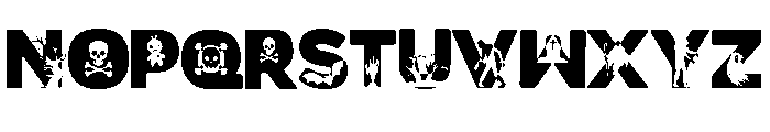 Scary Halloween Trio 2 Font LOWERCASE