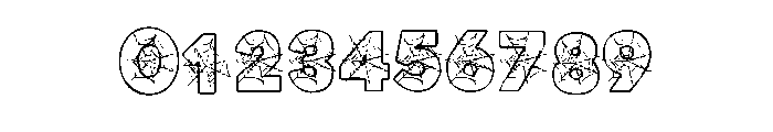Scary Halloween Trio 3 Font OTHER CHARS
