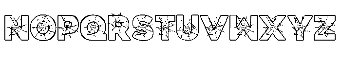 Scary Halloween Trio 3 Font LOWERCASE