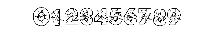Scary Halloween Trio 4 Font OTHER CHARS