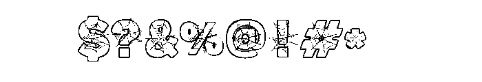 Scary Halloween Trio 4 Font OTHER CHARS