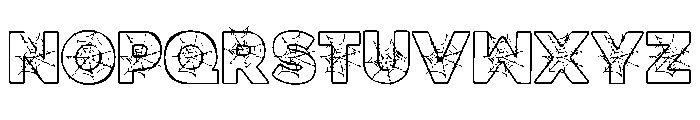 Scary Halloween Trio 4 Font LOWERCASE