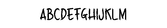 Scary Hospital Font UPPERCASE