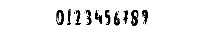 Scary Midnight Font OTHER CHARS