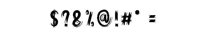 Scary Midnight Font OTHER CHARS
