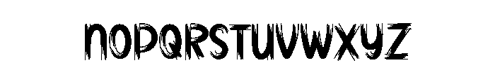 Scary Midnight Font LOWERCASE