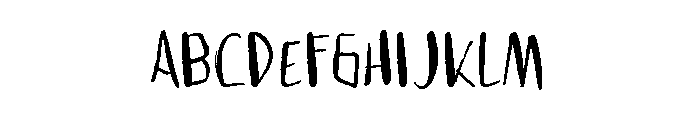 Scary Rough Font UPPERCASE