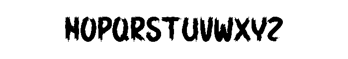 Scary Snowman Font LOWERCASE