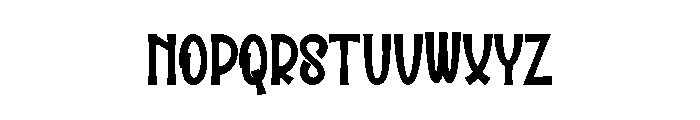 Scary Wednesday Font LOWERCASE