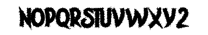 ScarySky Font LOWERCASE