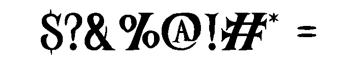 Scarys Broom Regular Font OTHER CHARS