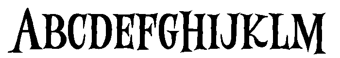 Scarys Broom Regular Font UPPERCASE