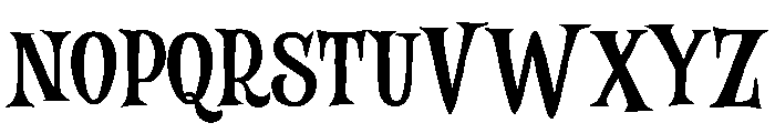 Scarys Broom Regular Font UPPERCASE