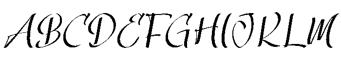 Scattergun Font UPPERCASE