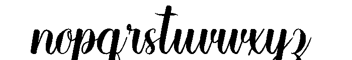 Scattergun Font LOWERCASE