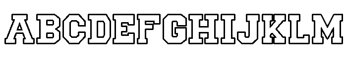 Scholar Block Outline Outline FONT