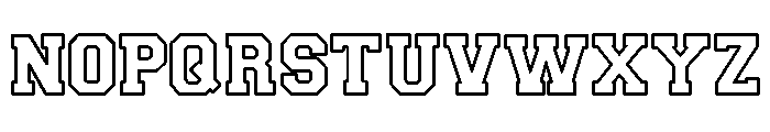 Scholar Block Outline Outline Font LOWERCASE
