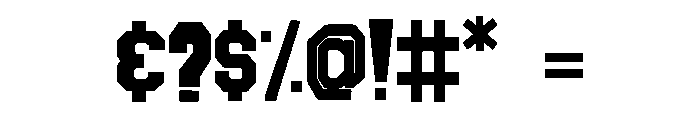 Scholar Block Spooky Outline Font OTHER CHARS