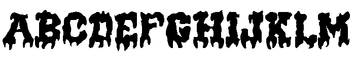 Scholar Block Spooky Outline Font UPPERCASE