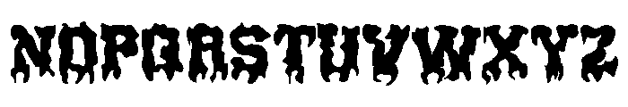Scholar Block Spooky Outline Font UPPERCASE