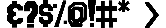 Scholar Block Font OTHER CHARS