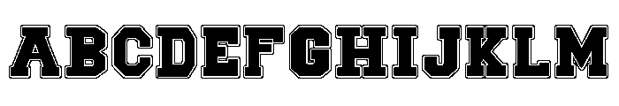 Scholar Varsity Font UPPERCASE