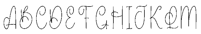School Autography Font UPPERCASE