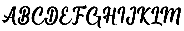 School Beautiful Font UPPERCASE