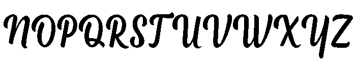 School Beautiful Font UPPERCASE