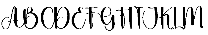 School Calligraphy Font UPPERCASE
