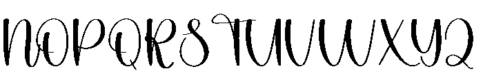 School Calligraphy Font UPPERCASE