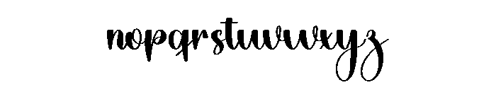 School Calligraphy Font LOWERCASE