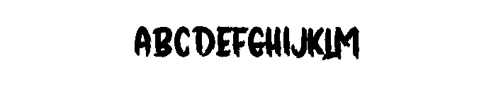 School Child Font UPPERCASE