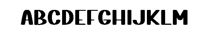 School Dropout Font UPPERCASE