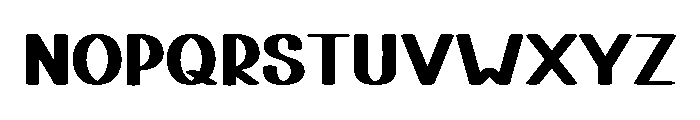School Dropout Font UPPERCASE