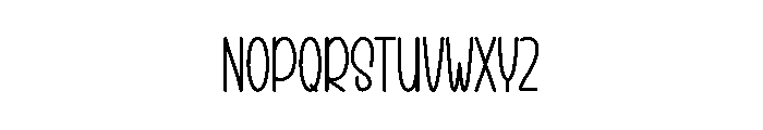 School Family Font LOWERCASE