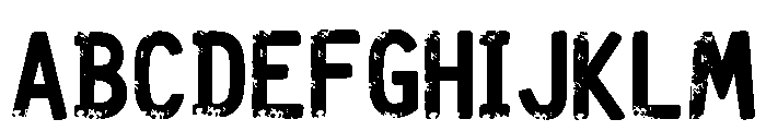School Grunge Regular Font UPPERCASE