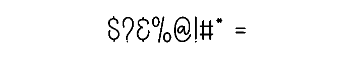 School Handwriting Font OTHER CHARS