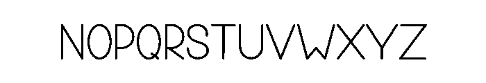 School Handwriting Font UPPERCASE