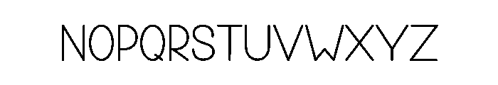 School Handwriting Font LOWERCASE