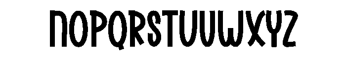 School Horor Font LOWERCASE