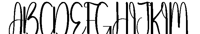 School January Font UPPERCASE