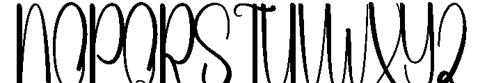School January Font UPPERCASE