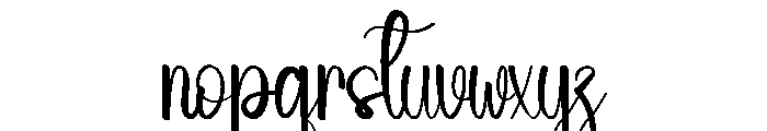School January Font LOWERCASE