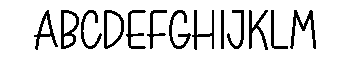 School Jumping Font UPPERCASE