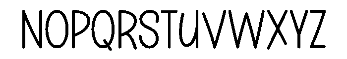 School Jumping Font UPPERCASE