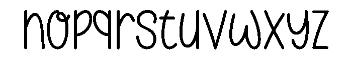 School Jumping Font LOWERCASE