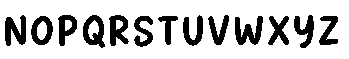 School Memories Regular Font UPPERCASE